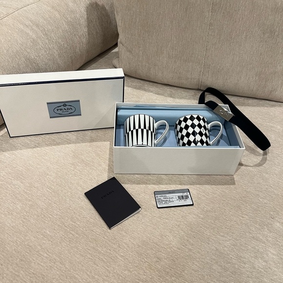 Sold PRADA Checker Board and Stripes brand new in box never used! Elevate home. - Picture 14 of 15